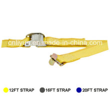 2′′ Logistic Cam Buckle Strap / Cargo Control Polyester Tie Down Strap W/F 2-Piece Butterfly Fitting
